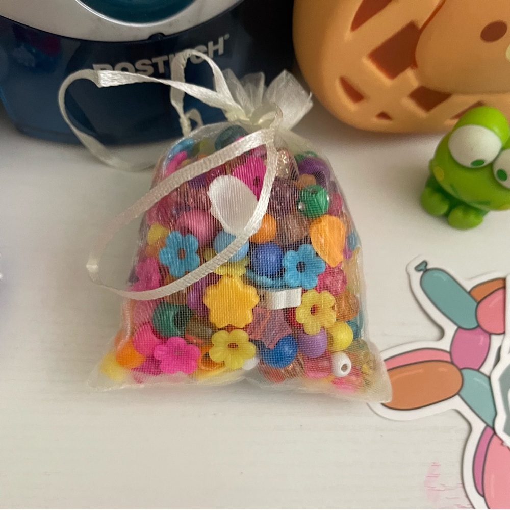 Colorful y2k bead confetti set for kids and teens 2000s preppy decora kidcore